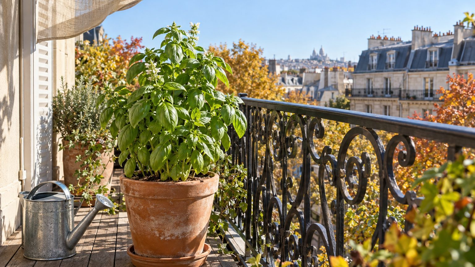 Basilic sur balcon plein sud ou plein nord : exposition et arrosage