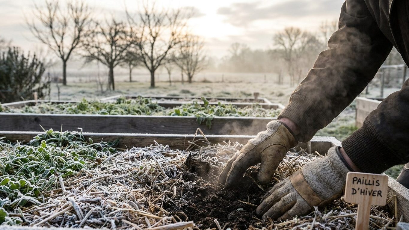 Calendrier travaux potager hiver : le planning mois par mois de novembre à février