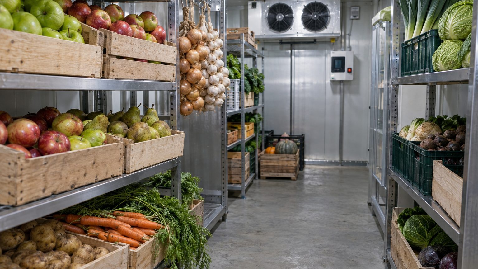 Chambre froide fruits et légumes : températures et produits compatibles