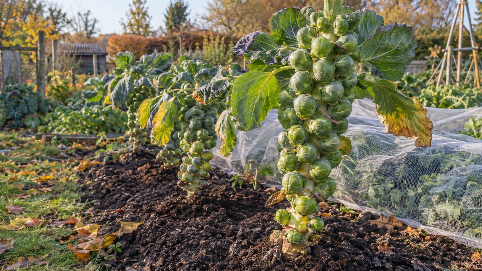 Choux de Bruxelles : plantation, taille, récolte et ravageurs