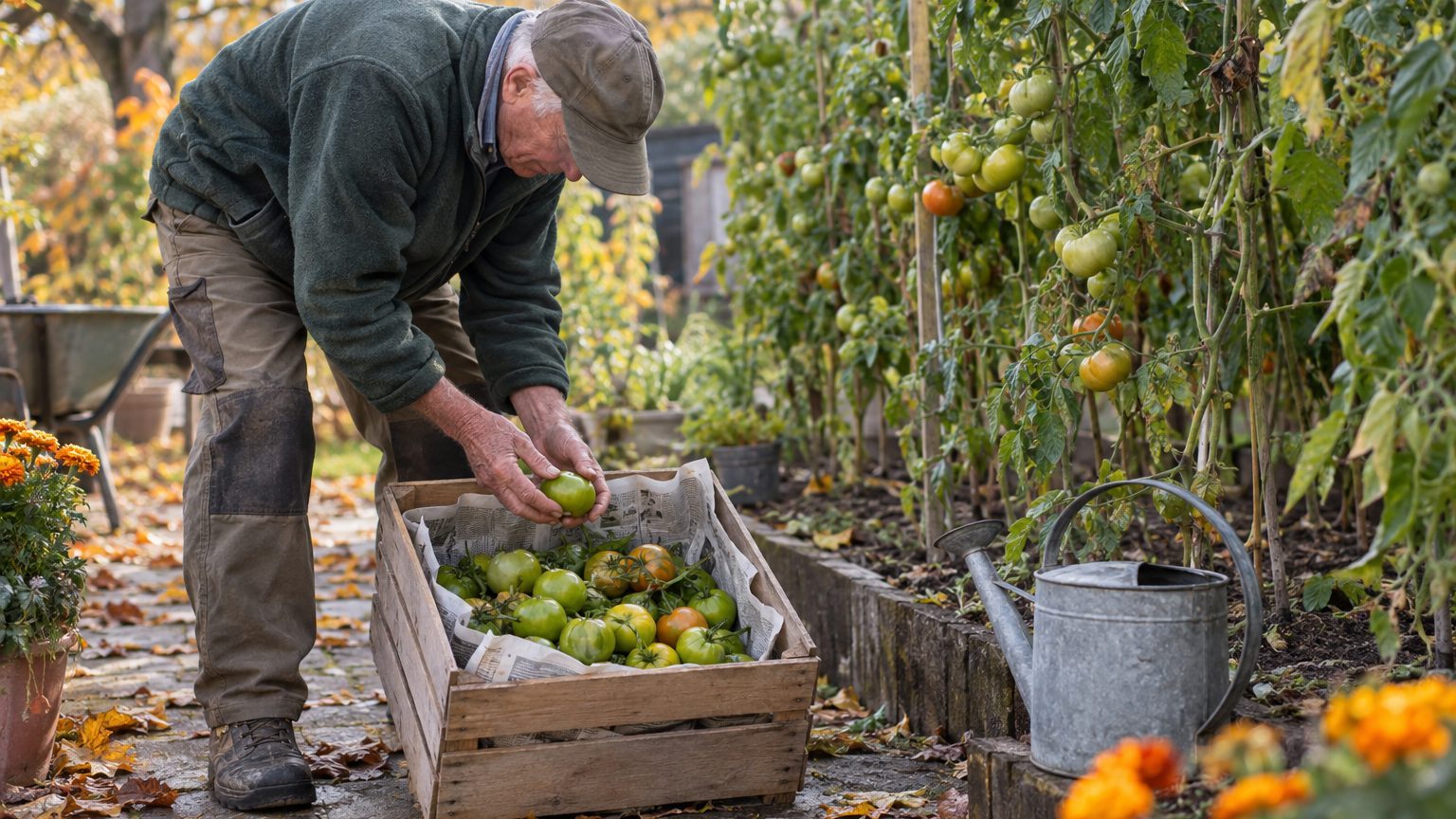 Comment faire mûrir des tomates vertes après les premiers gels