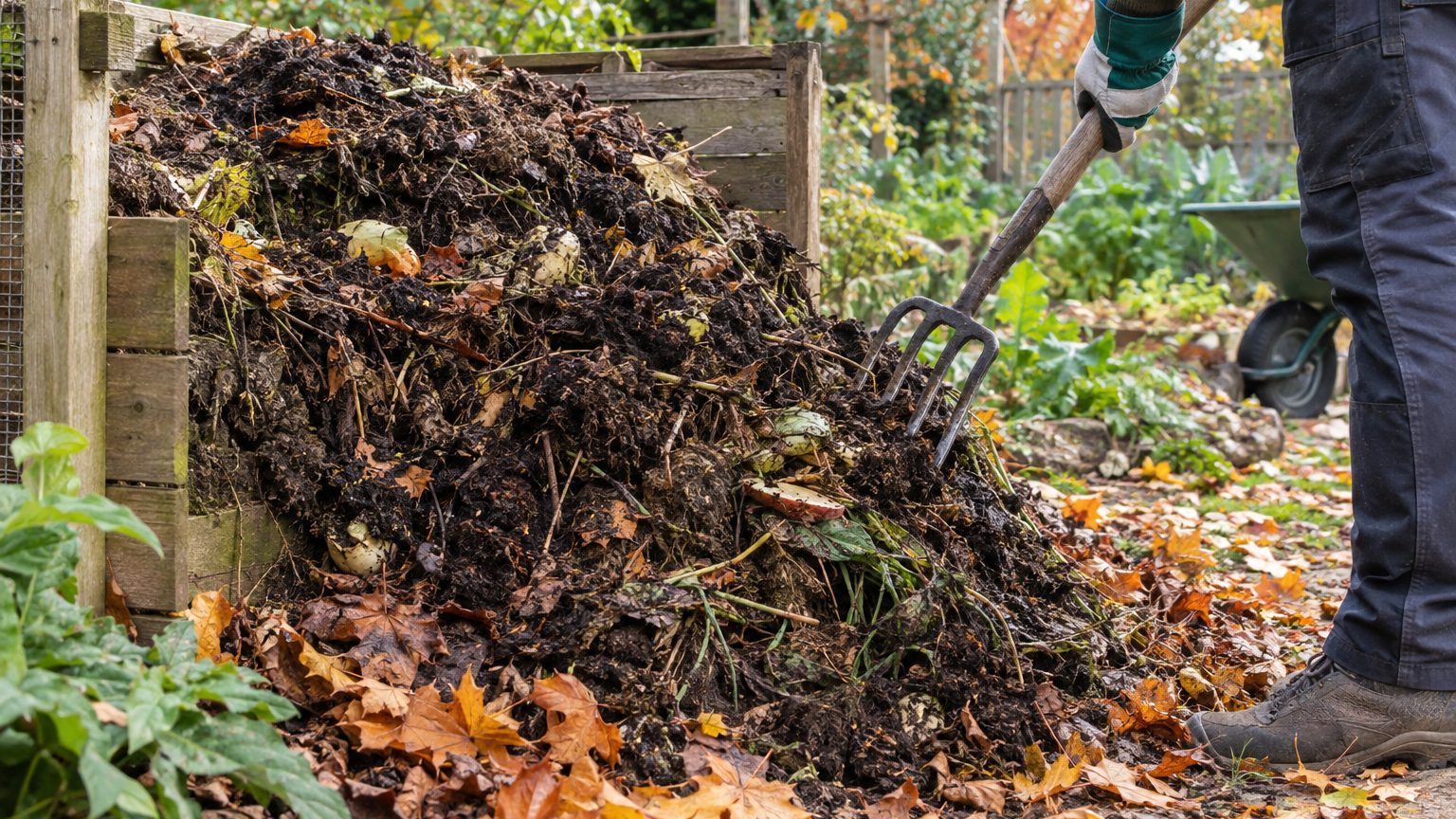 Compost qui sent mauvais : identifier l'odeur, rééquilibrer vert et brun et aérer le tas