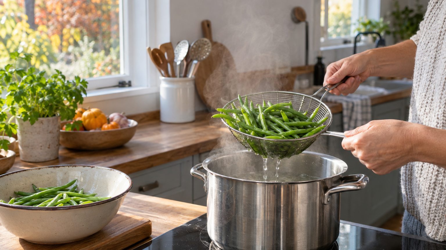 Congeler des haricots verts frais : la méthode qui garde couleur et croquant