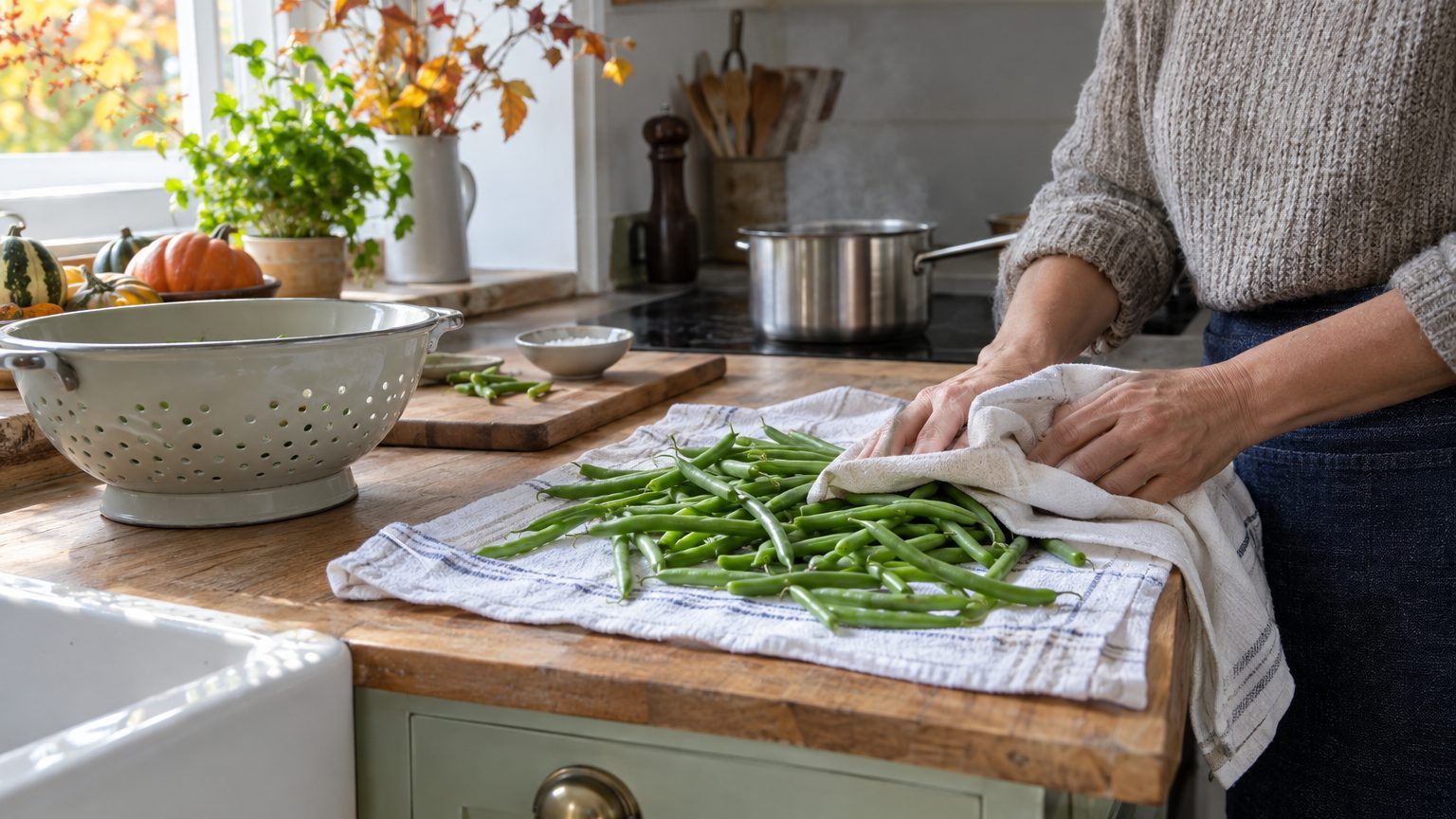 Congeler des haricots verts : la méthode qui préserve leur couleur et leur croquant