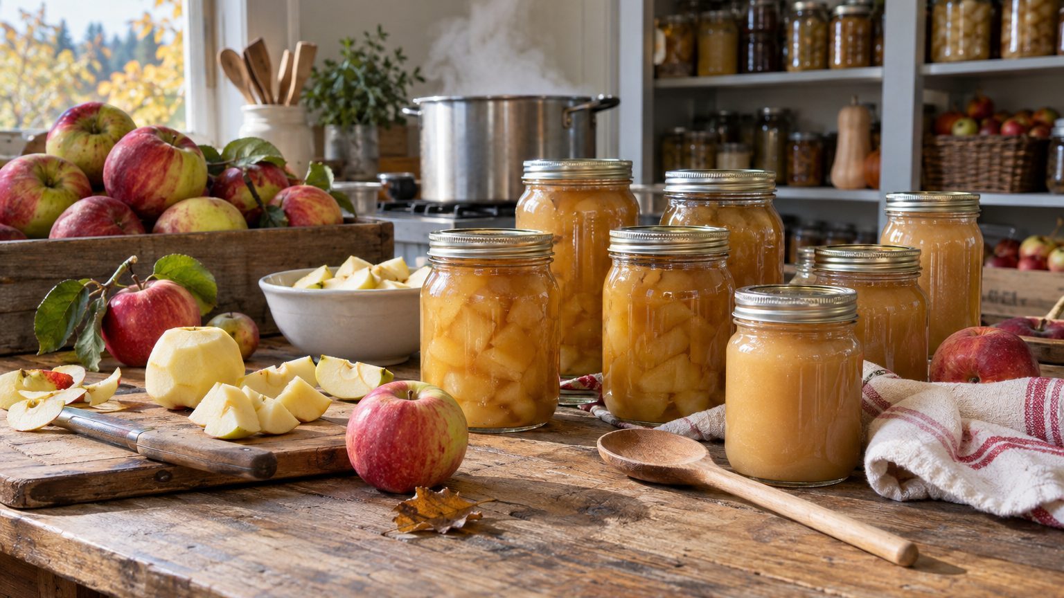 Conserver les pommes en bocaux : durée, méthode et erreurs à éviter