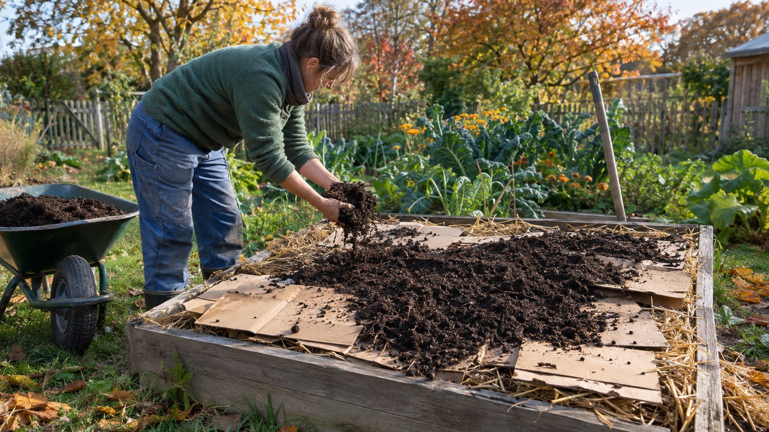 Faire un potager sans retourner la terre : la méthode des lasagnes