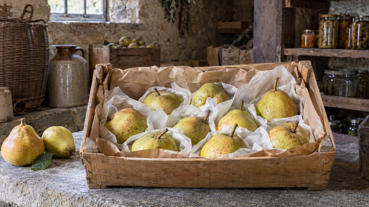 Garder des poires fraîches plus longtemps, avec ou sans les pommes