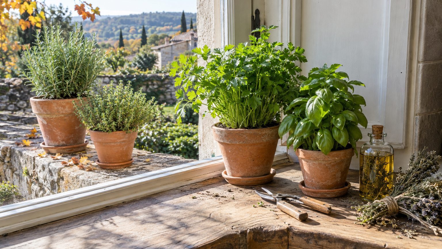 Basilic, persil et aromatiques en hiver : les garder jusqu'au printemps