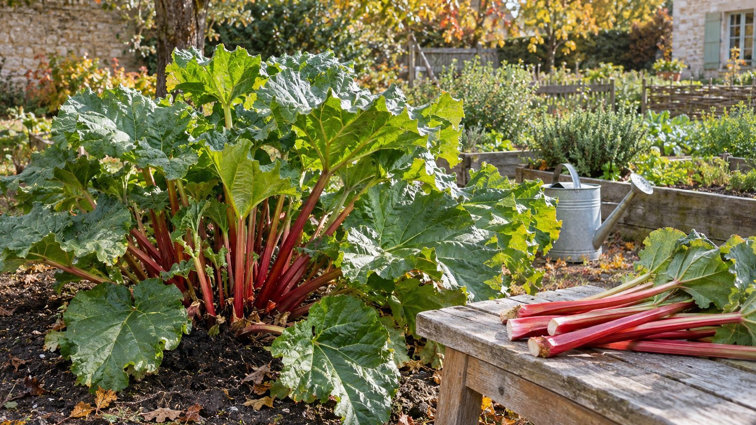 Pied de rhubarbe : planter, associer, récolter et rajeunir la touffe