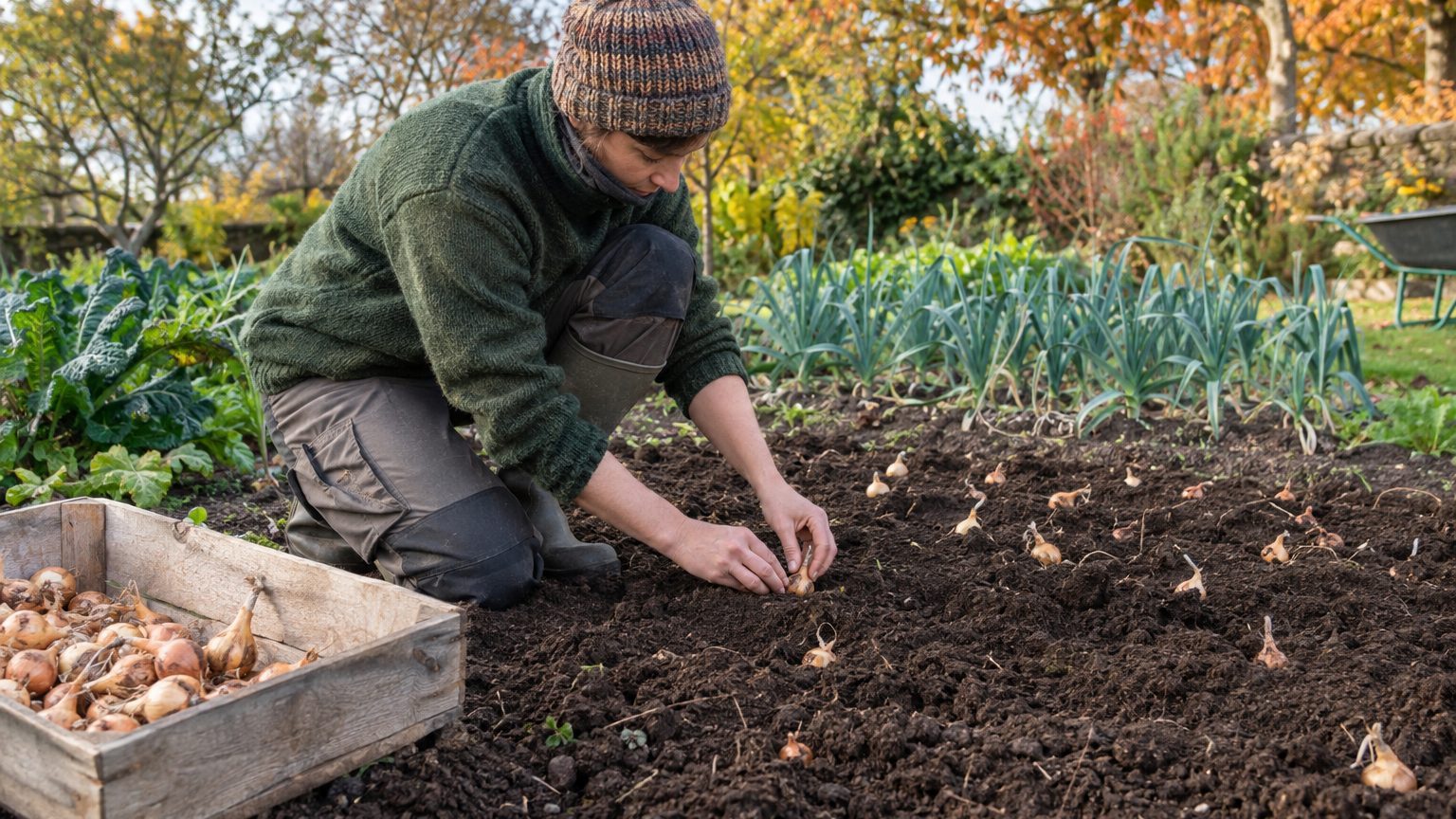 Planter l'oignon à l'automne : variétés, bulbilles et récolte