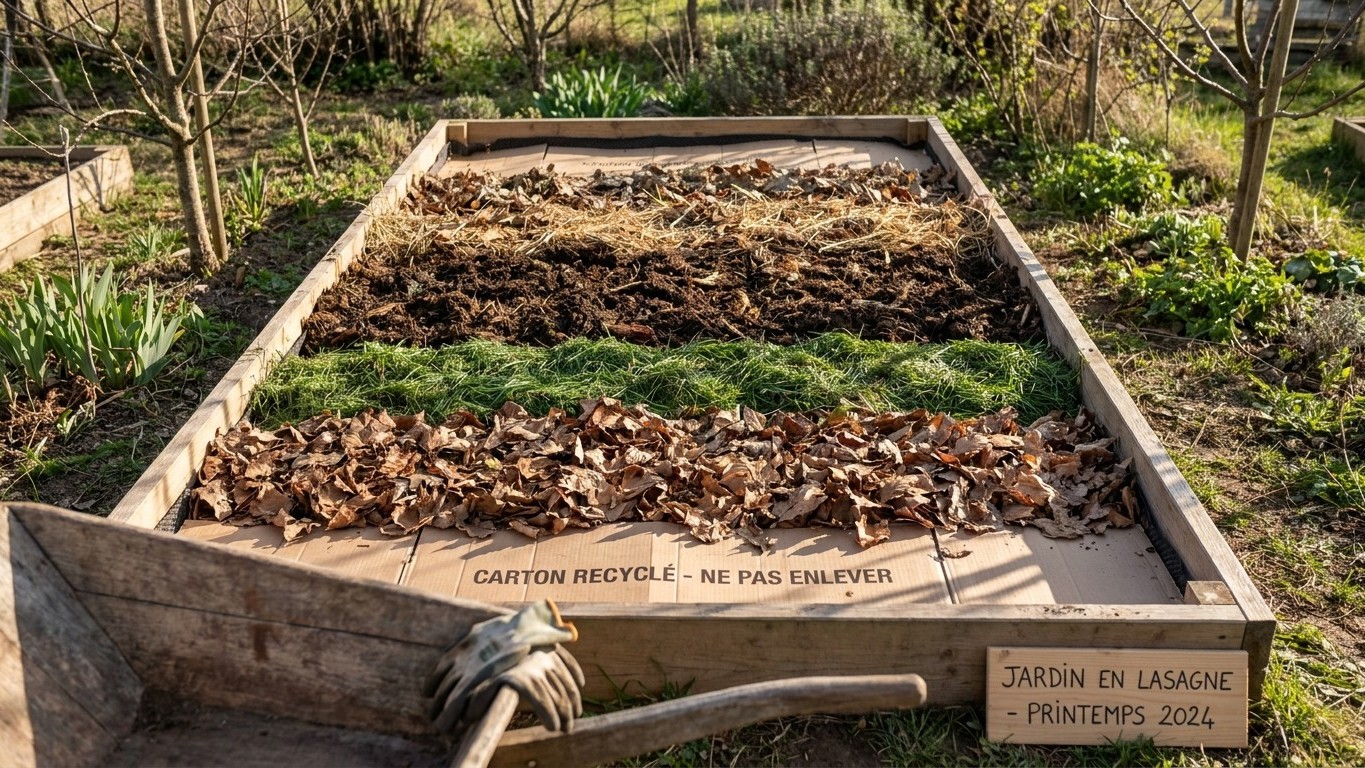 Préparer une butte en permaculture : la méthode en lasagne pour un sol vivant dès le printemps