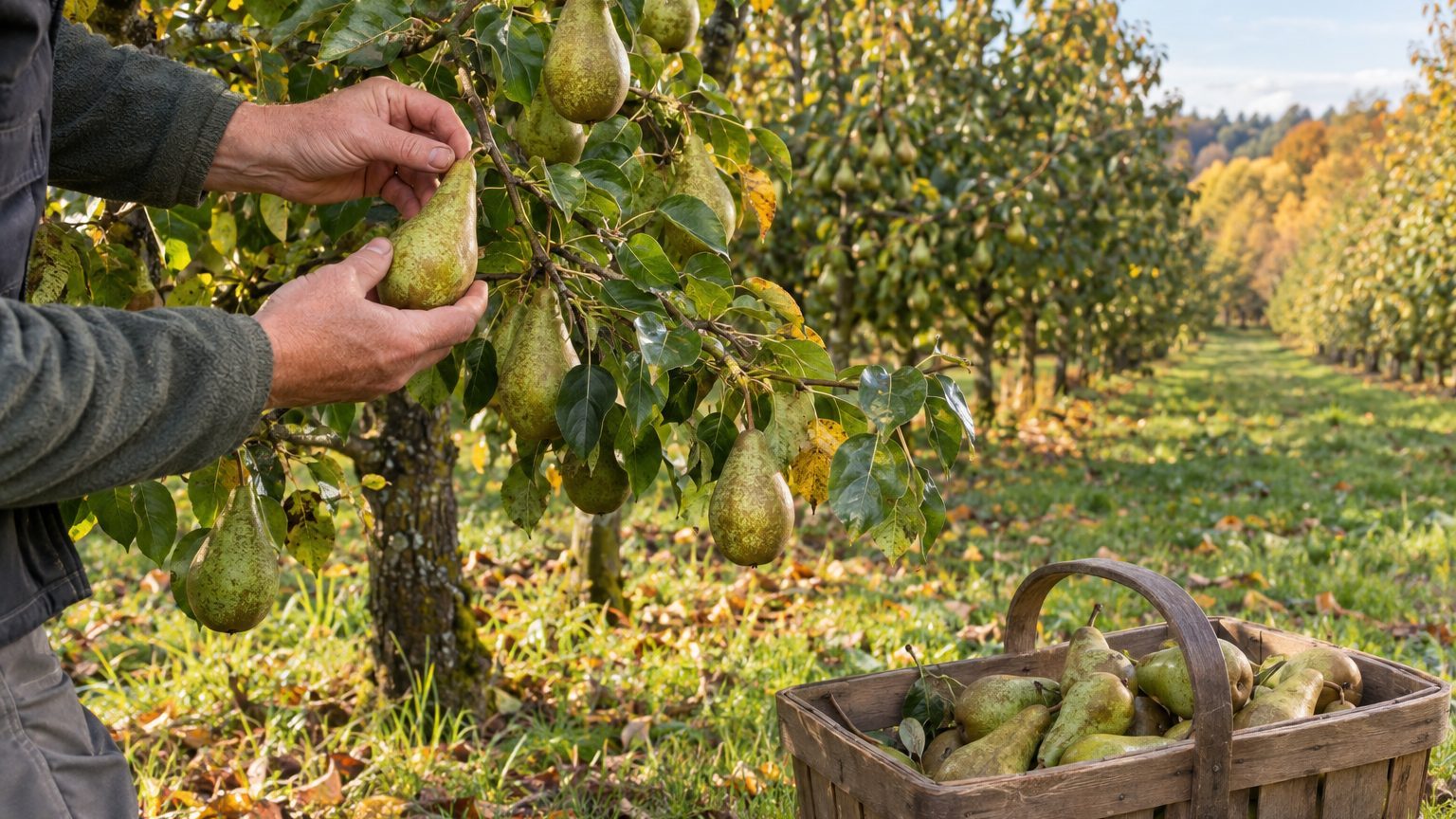 Quand cueillir la poire Conférence et combien de temps la conserver
