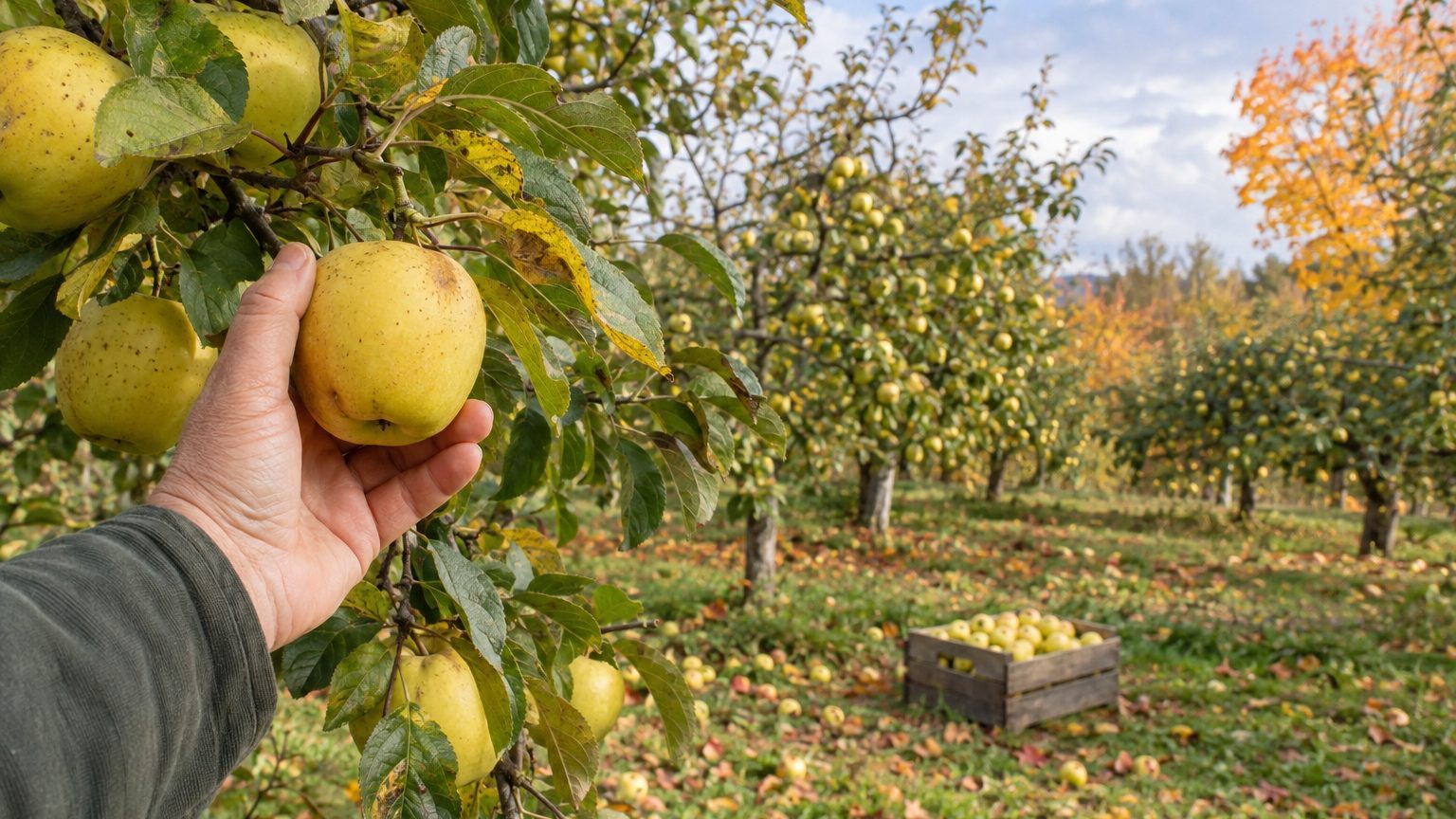 Quand cueillir la pomme Golden et combien de temps la conserver