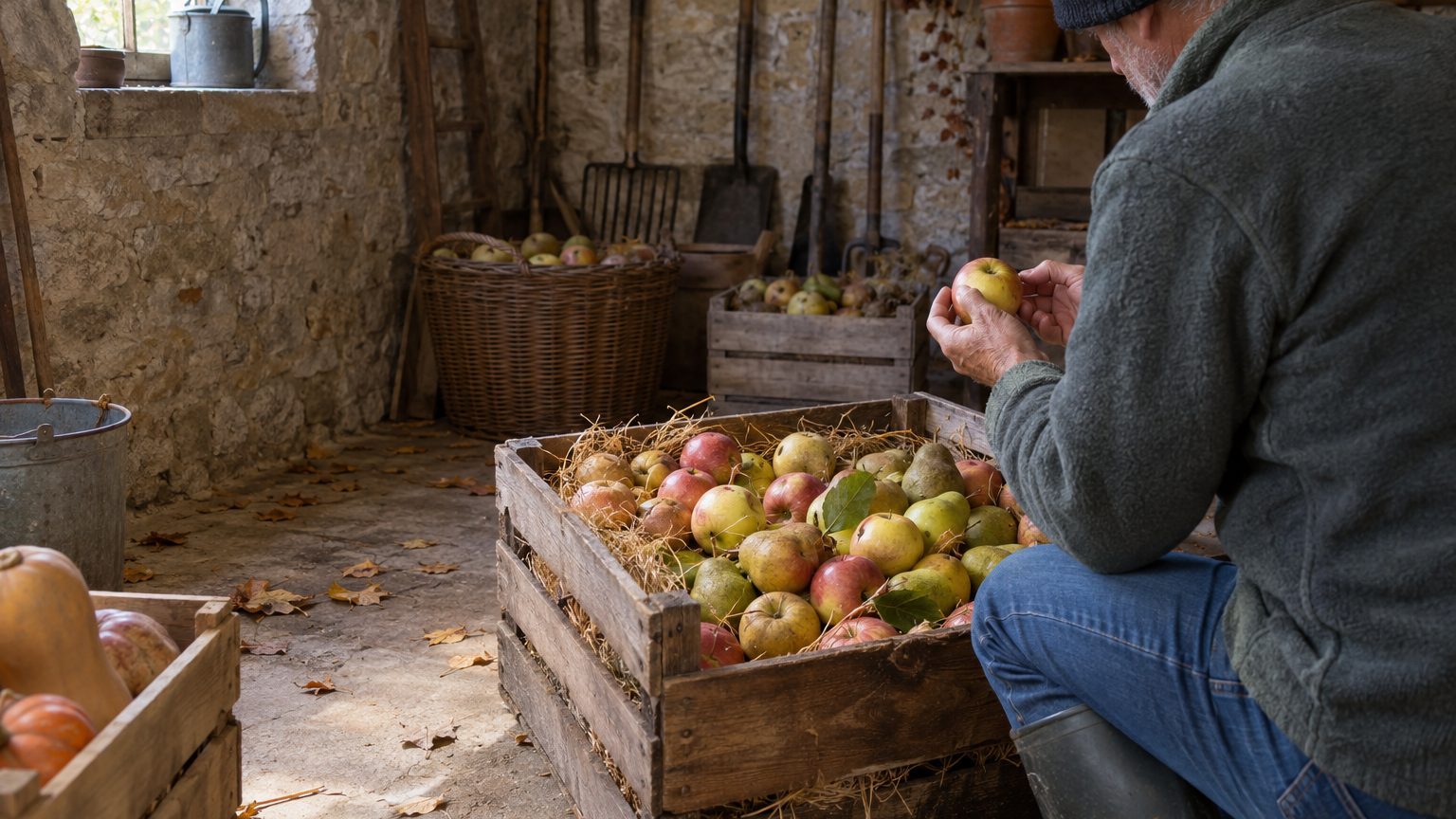 Pommes et poires de garde : quelles variétés se conservent jusqu'au printemps