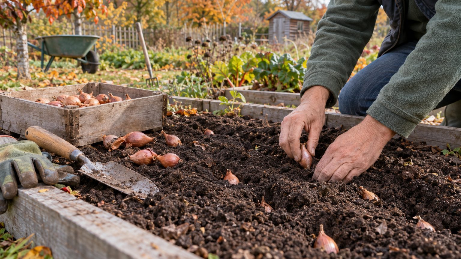 Quand planter l'échalote : mois idéal, date limite et variétés d'automne