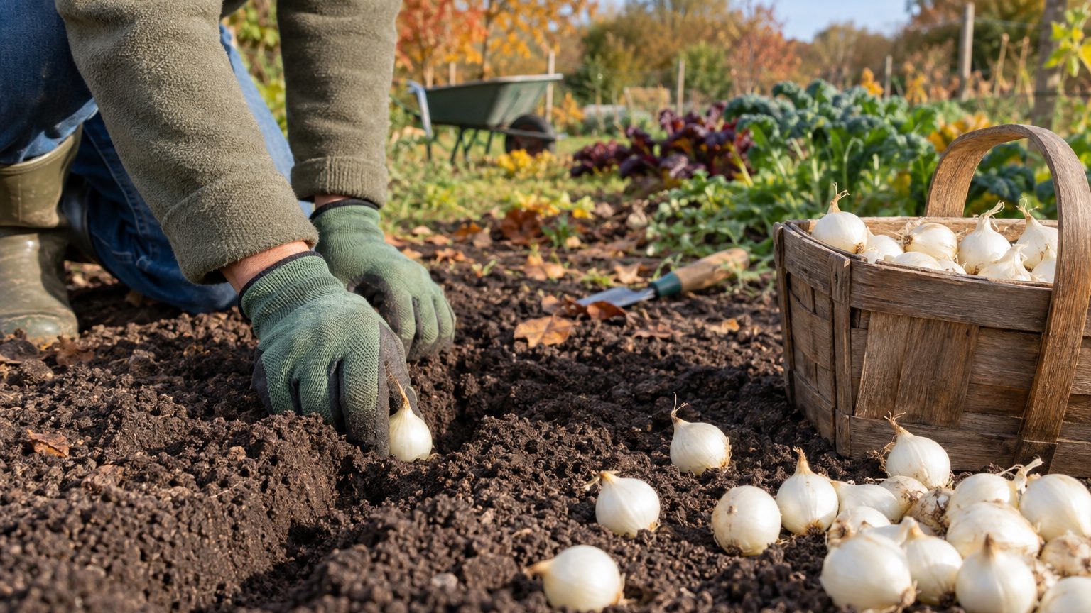 Quand planter l'oignon blanc : mois idéal, date limite et variétés d'automne