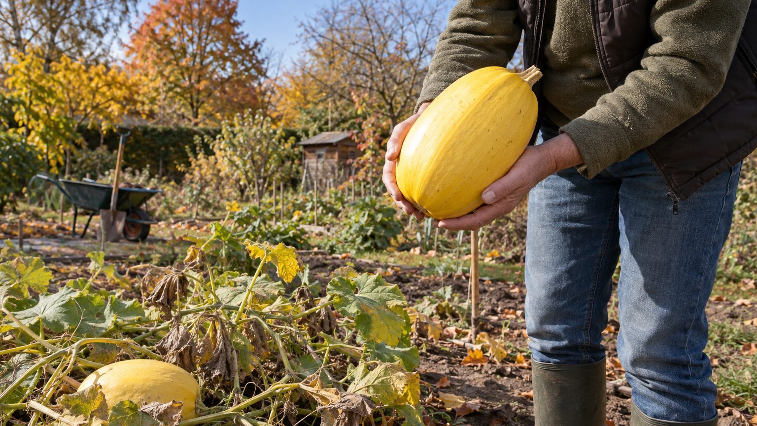 Quand ramasser la courge spaghetti : signes de maturité et conservation