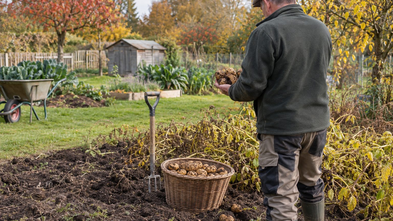 Quand ramasser les pommes de terre : signes, délais et conservation