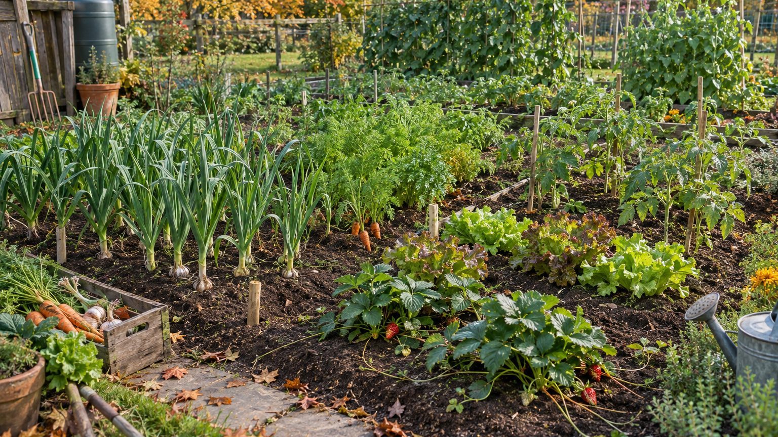Que planter à côté de l'ail ? Compagnons, distances, plantes à éviter