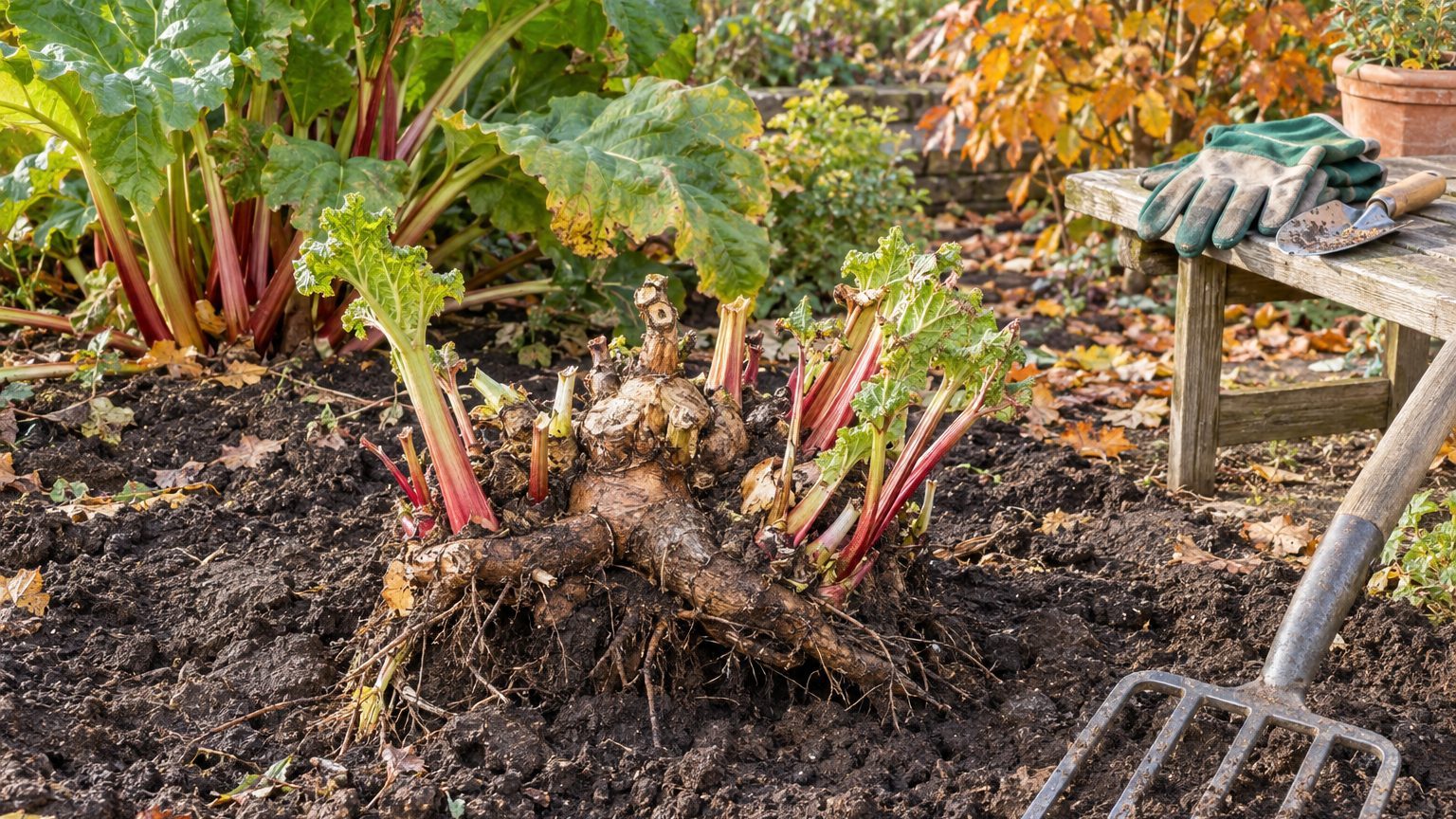 Rhubarbe : durée de vie, déplacer ou diviser une vieille souche