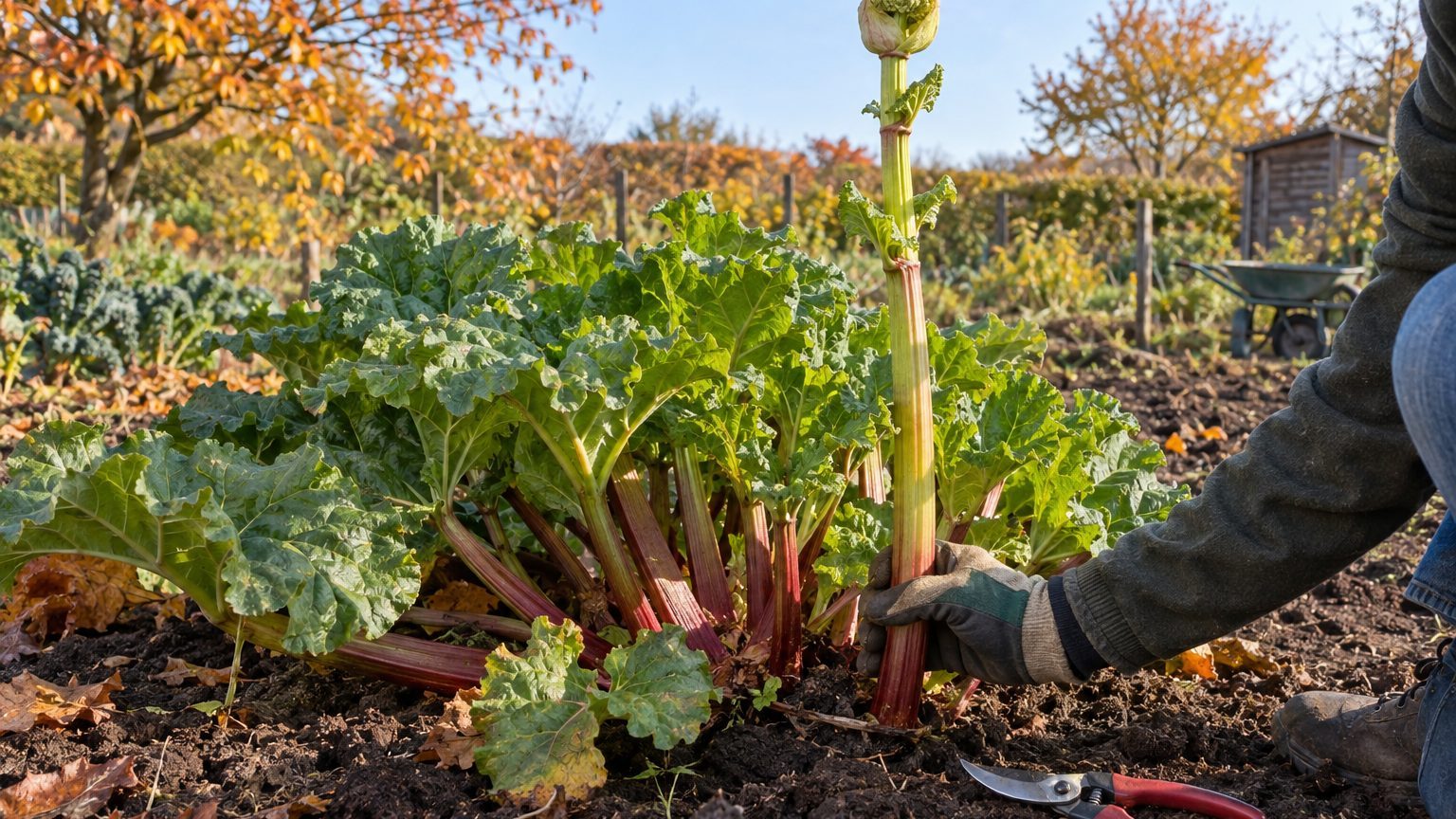 Rhubarbe : pourquoi elle monte en fleur et comment la couper pour qu'elle repousse