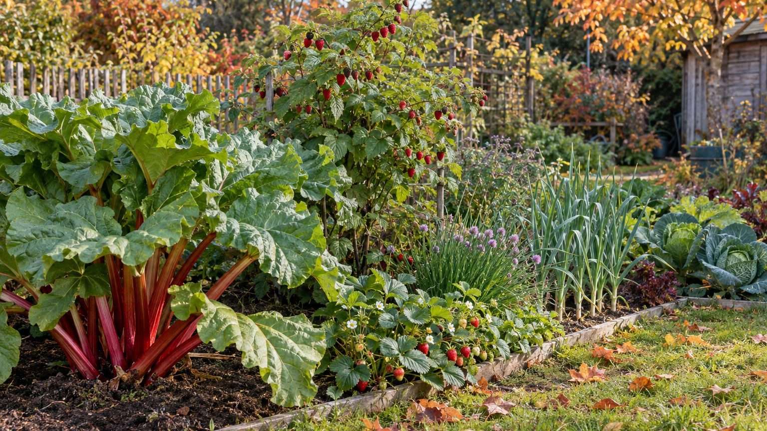 Rhubarbe : quelles plantes associer, framboisier compris