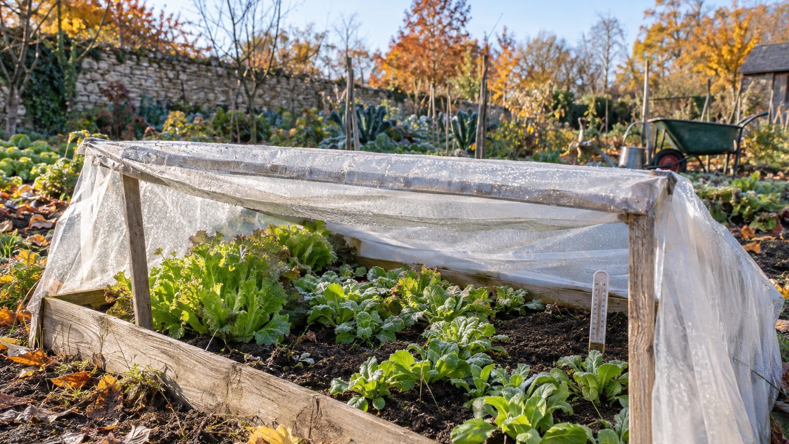 Serre froide : fonctionnement, matériaux et cultures d'hiver