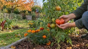 Tomates en permaculture : sol nourri, guilde et mildiou